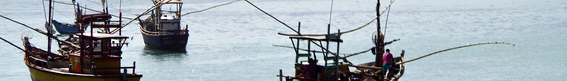 Fishing boats at Weligama